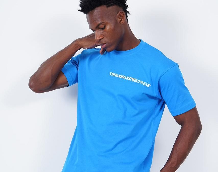 Heren T-shirt-Blue
