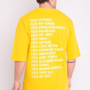 Heren T-shirt-yellow