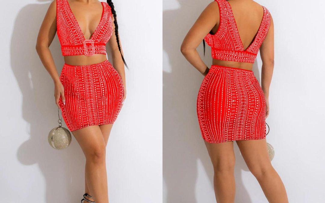 Woman two piece set-Orange