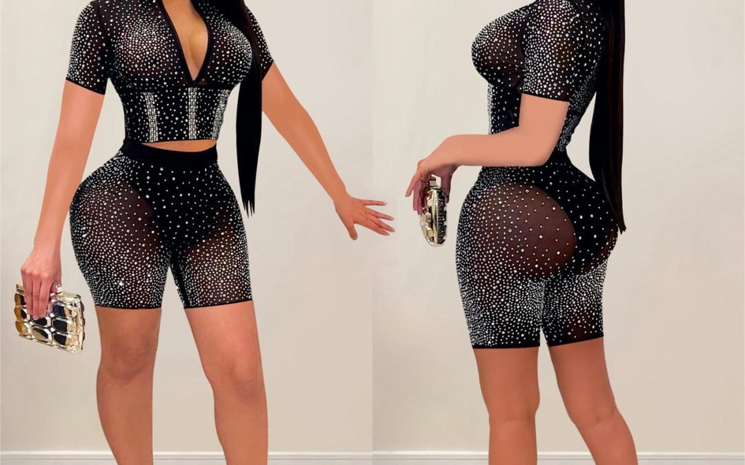 two piece set black