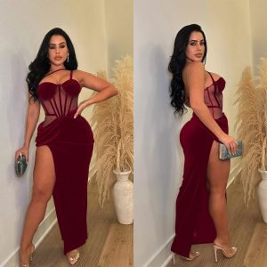 Woman Red Dress