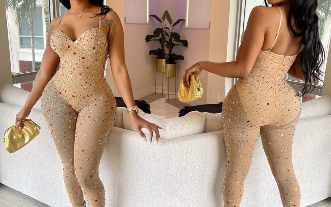 Woman Glittered Jumpsuit