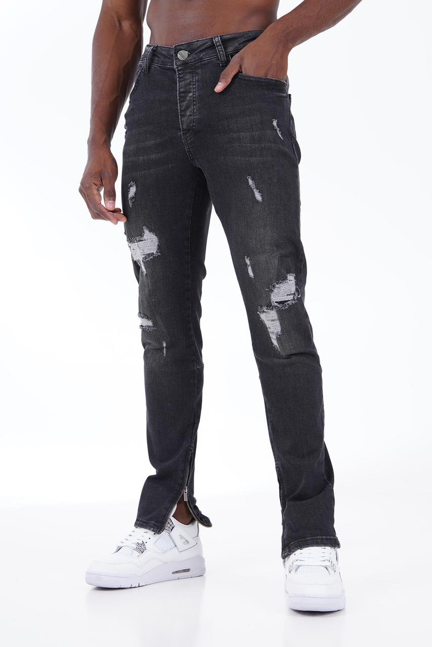 Flared Stretch Jeans Met Ritssluiting - Yorkton
